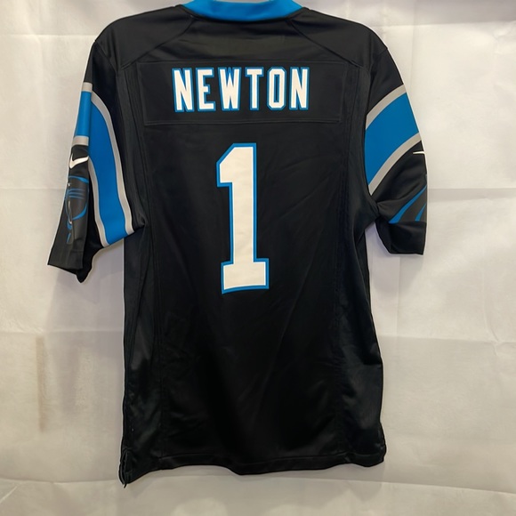 Nike Carolina Panthers Cam Newton #1  jersey black size S - Picture 3 of 5